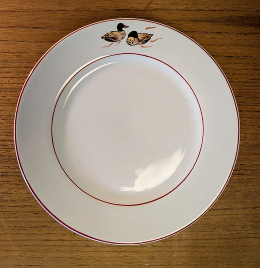 4 x French Porcelain Duck Motif Plates