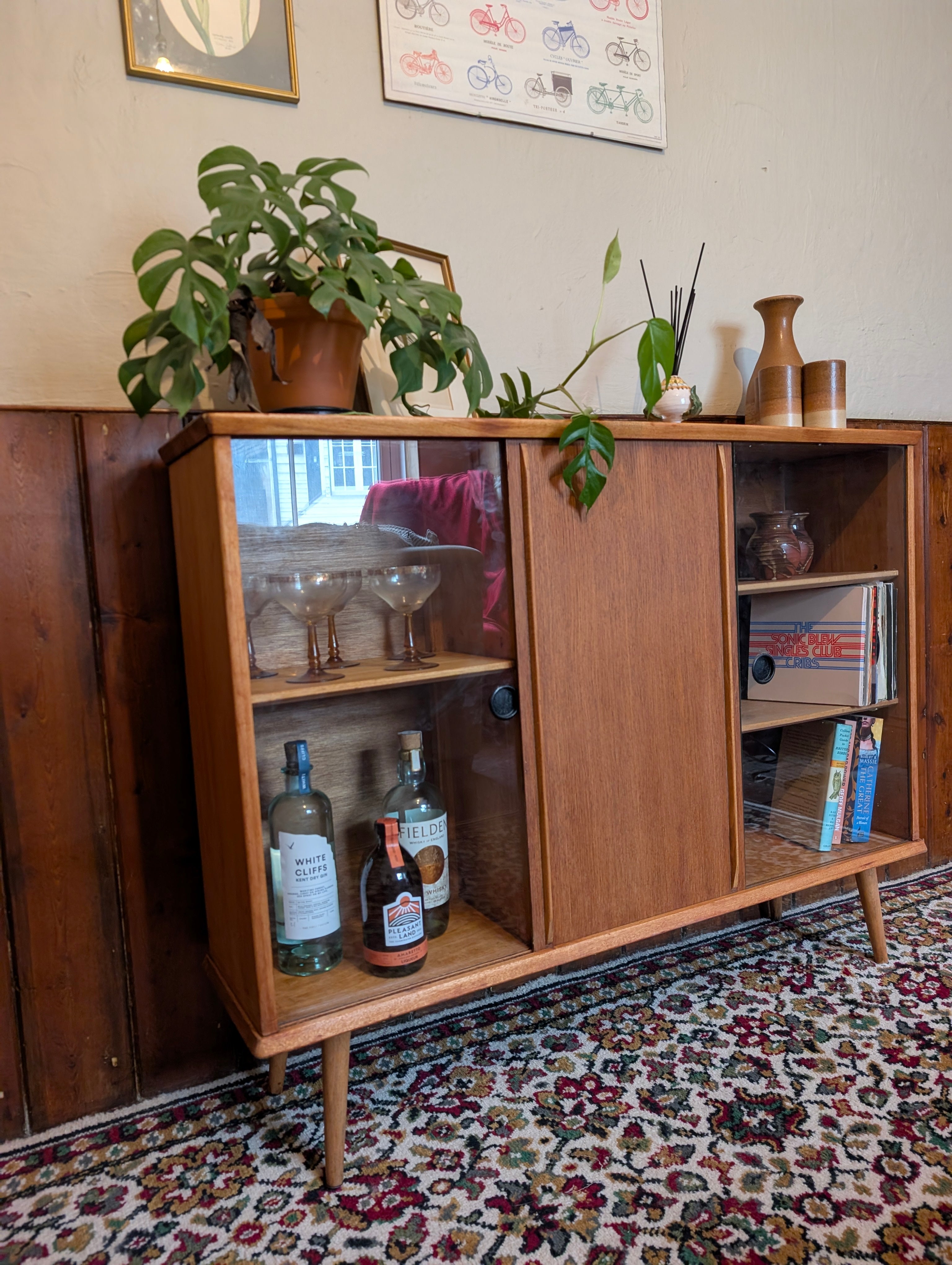 Teak Cabinet / Bookcase 1960s