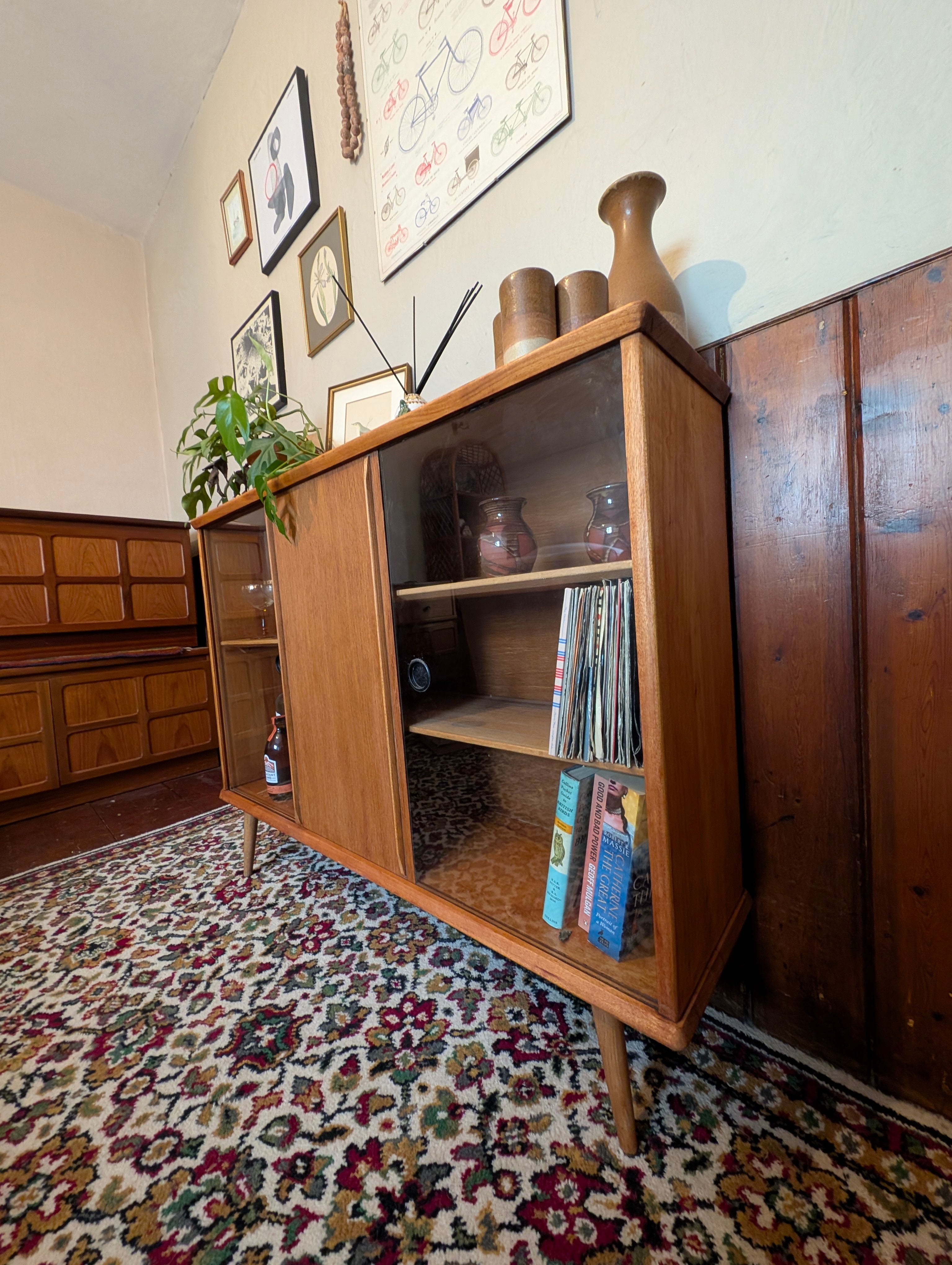 Teak Cabinet / Bookcase 1960s