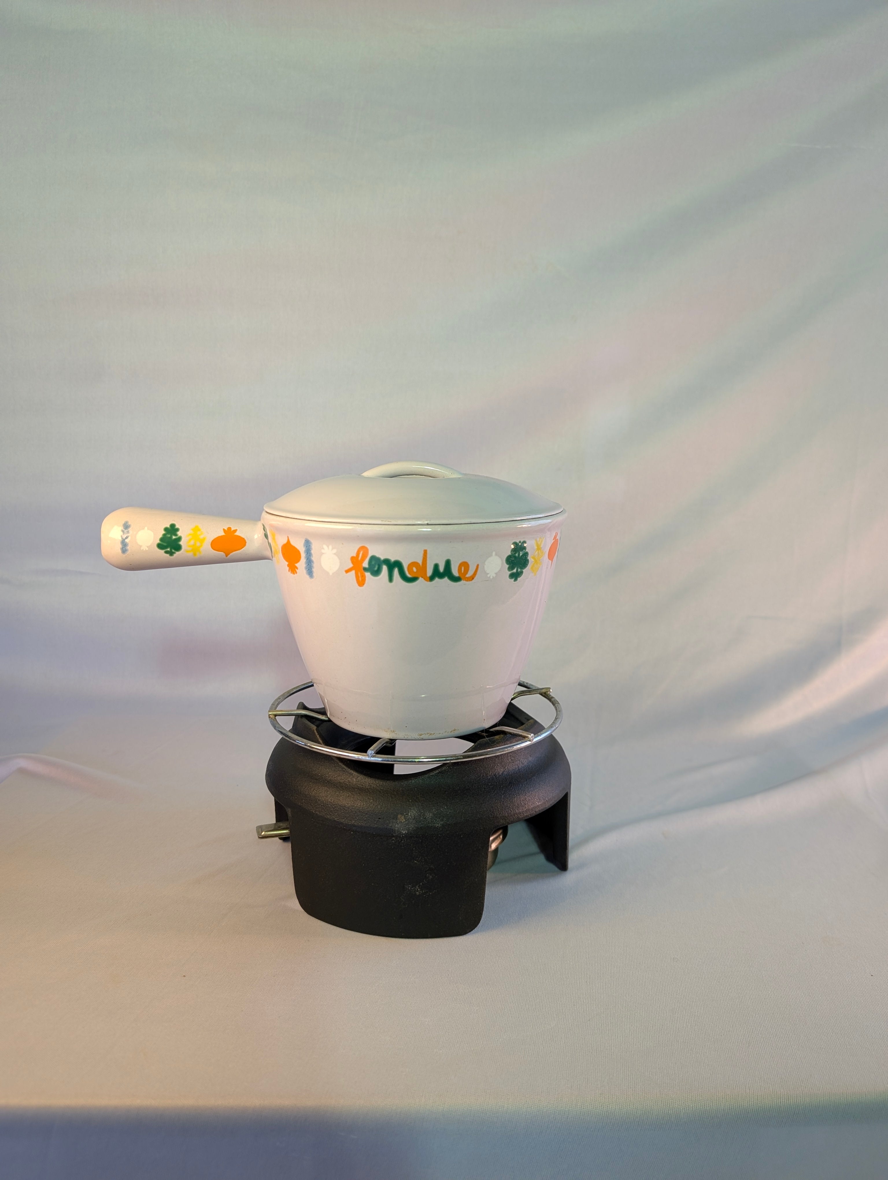 Caquelon Le Creuset in Orange Enamelled Cast Iron With