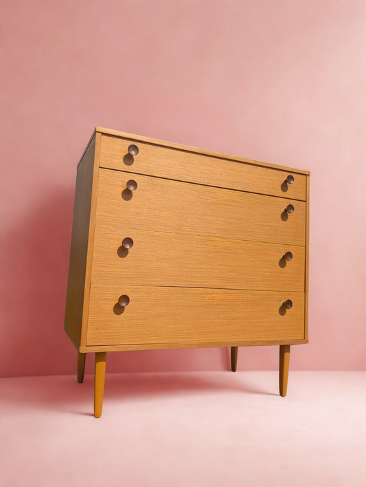 Vintage Avalon Yatton Oak Chest of Drawers