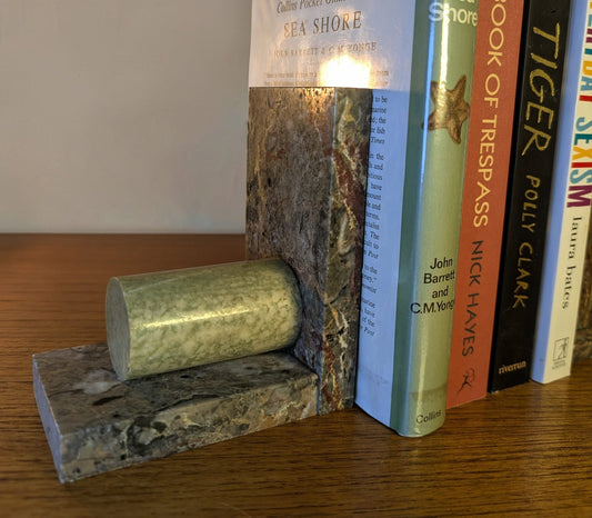 Art Deco French Marble Bookends