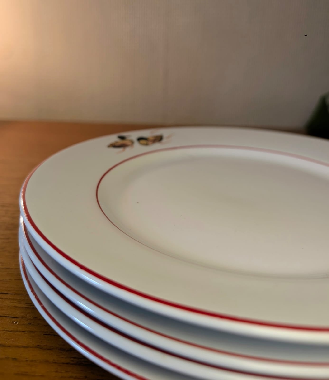 4 x French Porcelain Duck Motif Plates