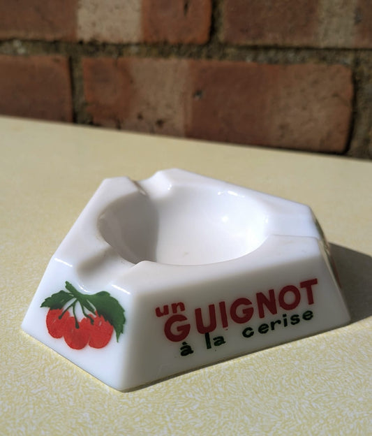 Vintage Guignolet Triangular Ashtray