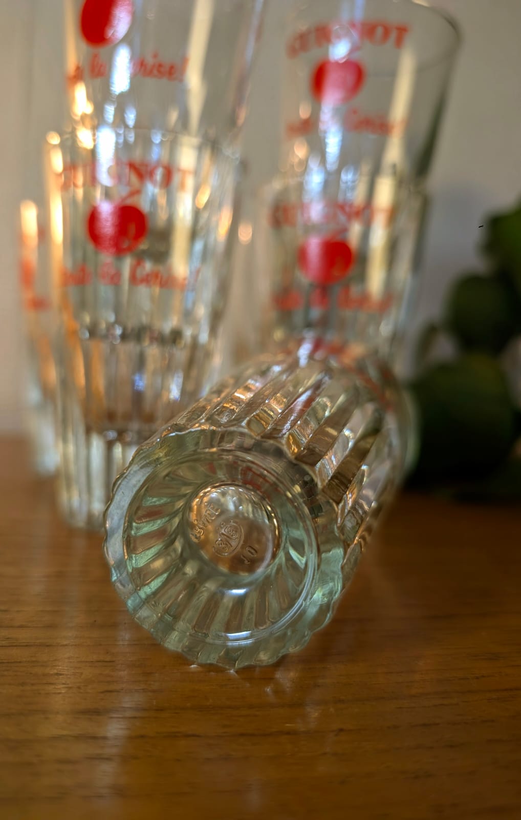 Vintage Guignolet "Toute la Cerise" French Barware x7
