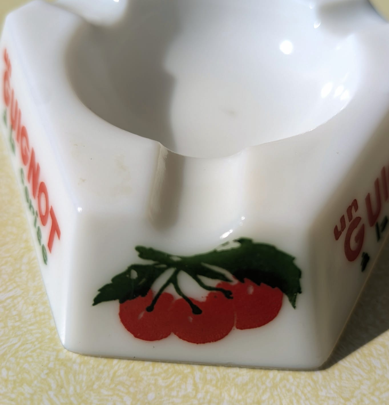 Vintage Guignolet Triangular Ashtray