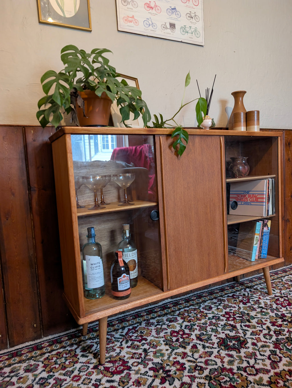 Teak Cabinet / Bookcase 1960s