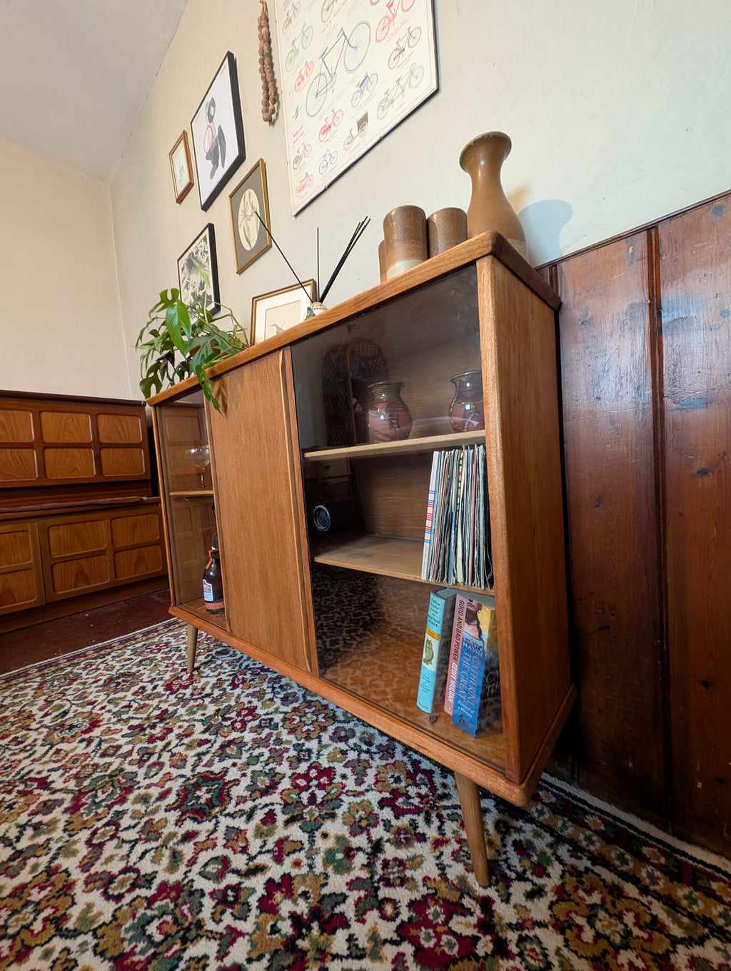 Teak Cabinet / Bookcase 1960s
