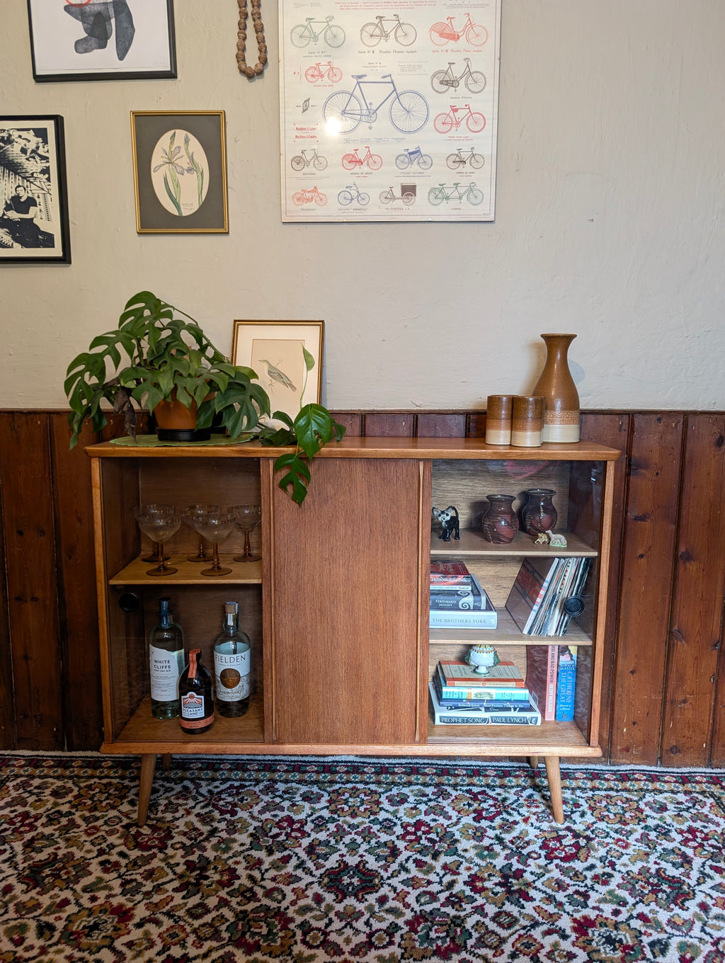 Teak Cabinet / Bookcase 1960s