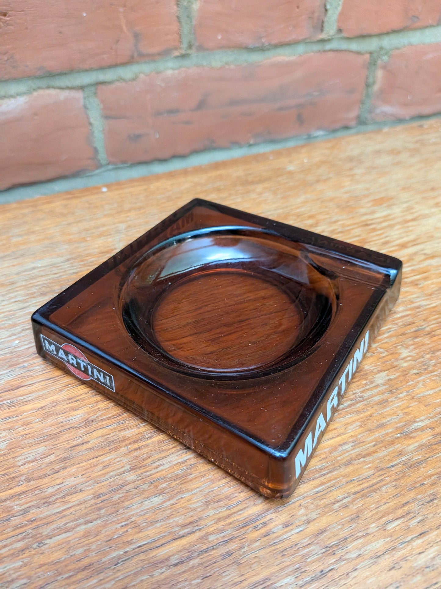 Highly collectble Martini Amber Ashtray