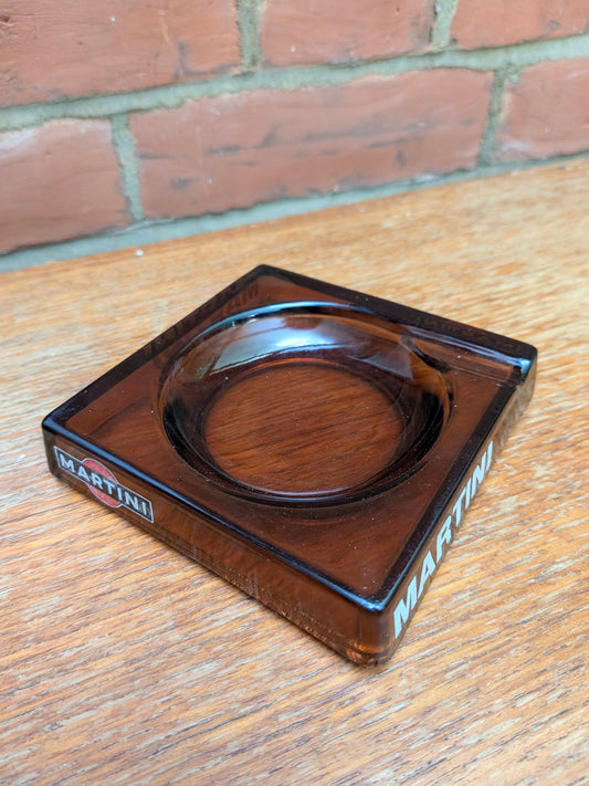 Highly collectble Martini Amber Ashtray