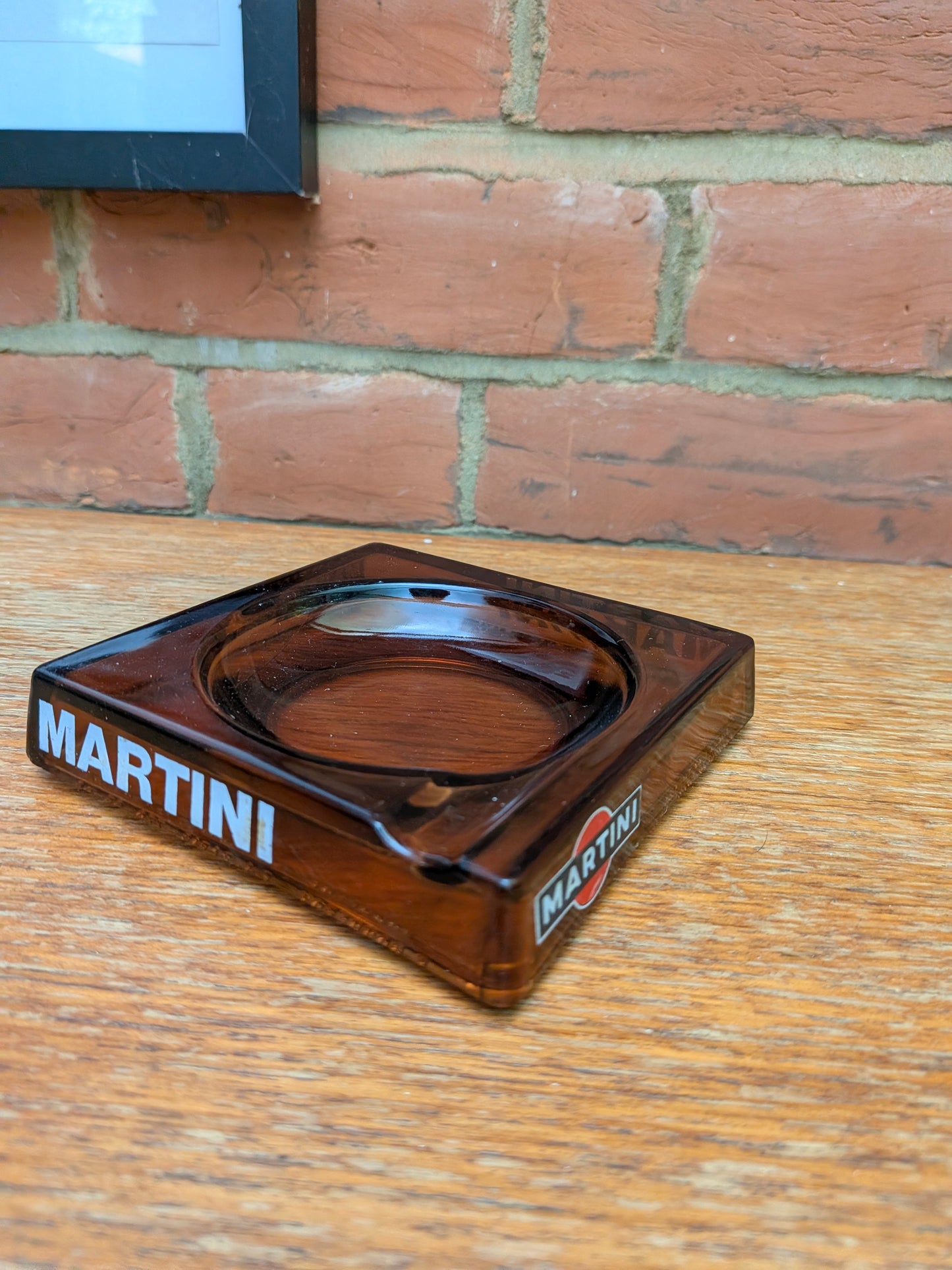Highly collectble Martini Amber Ashtray