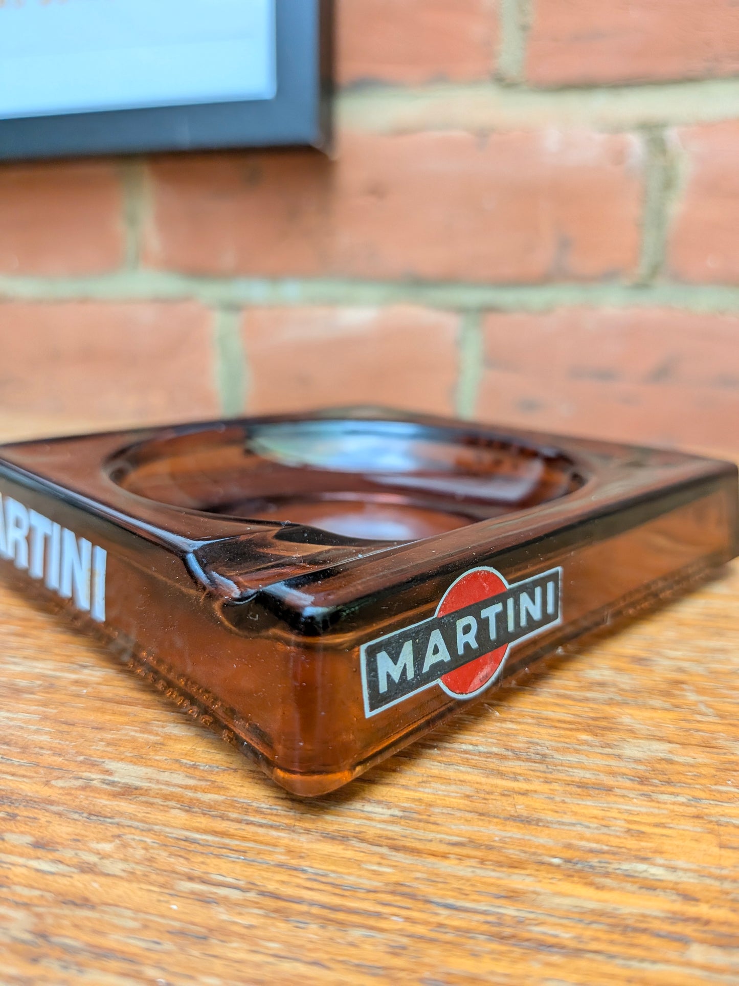 Highly collectble Martini Amber Ashtray