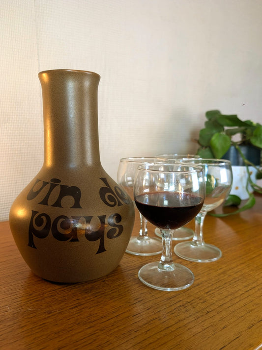 Vintage Sarregumines "vin de Pays" Carafe