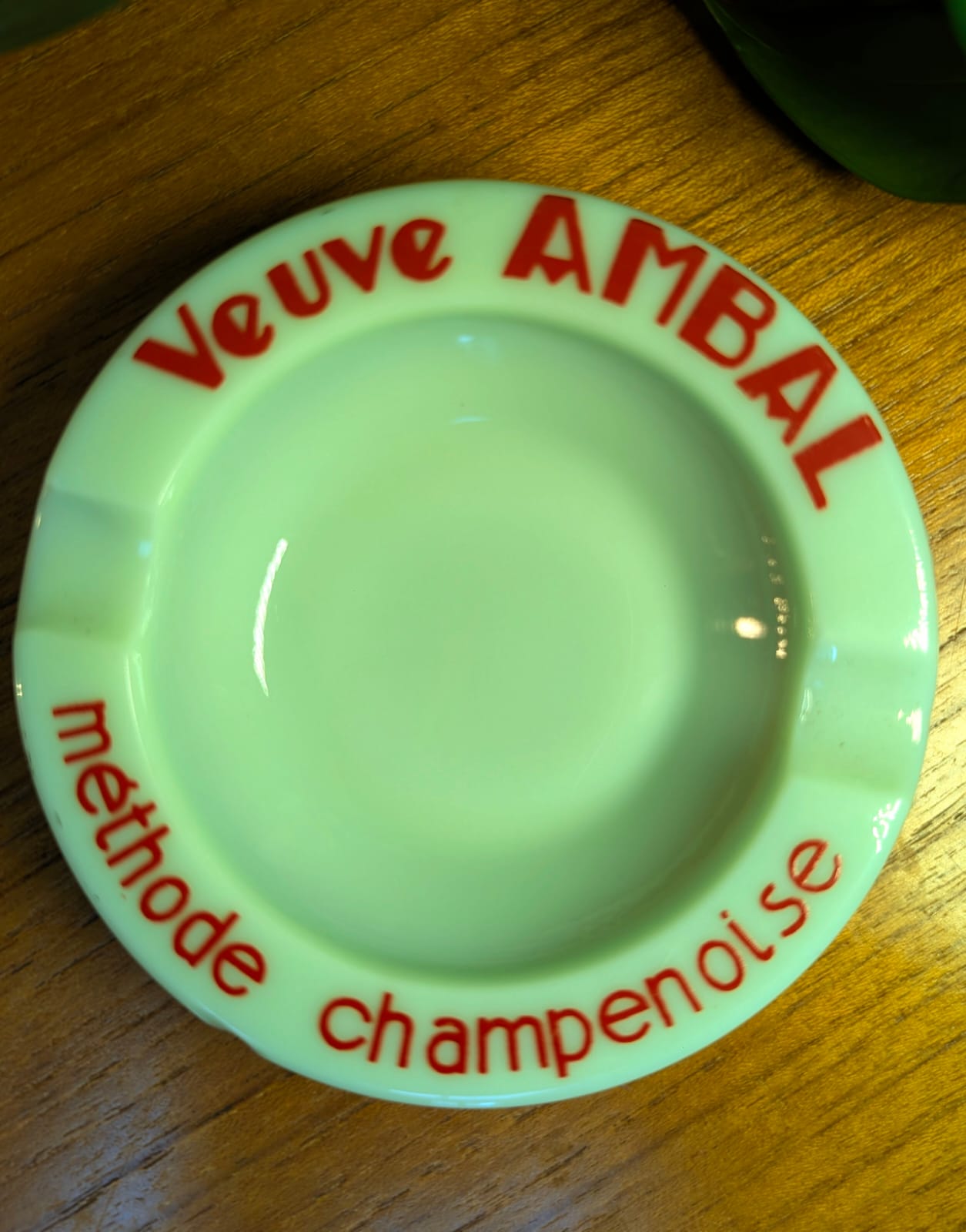 Vintage Veuve Ambal Mint ceramic glass Glass Ashtray