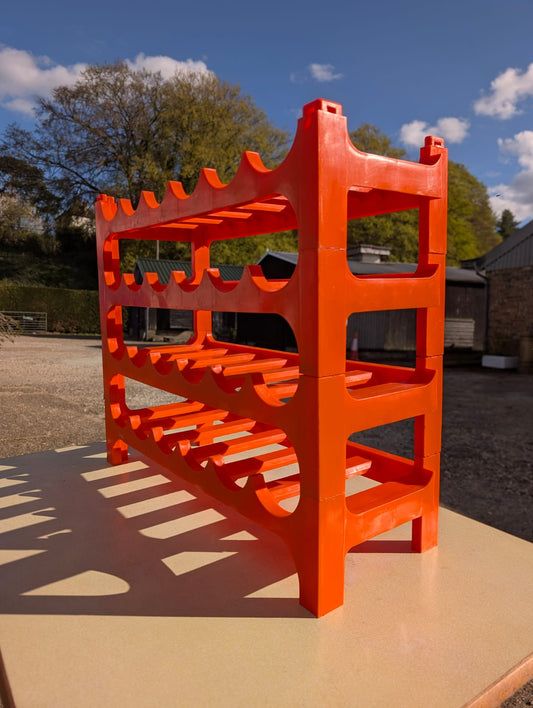 Orange Modular Wine Rack