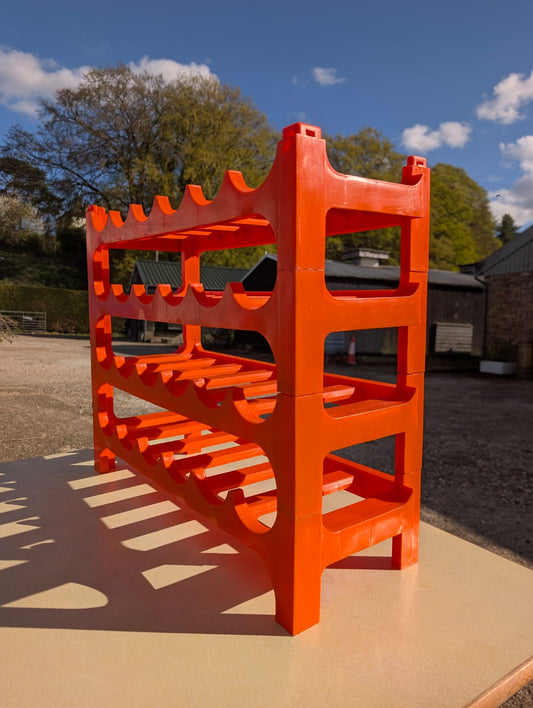 Orange Modular Wine Rack