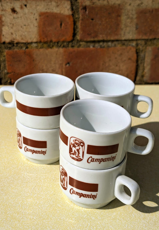 Vintage Arcopal Campanini Espresso Cups - Set of 6