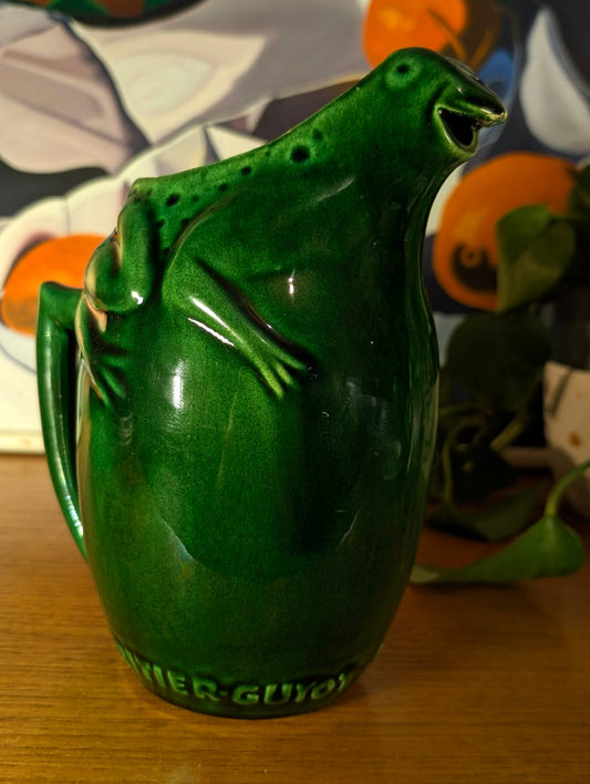 Vintage L’Héritier-Guyot Frog Advertising Jug