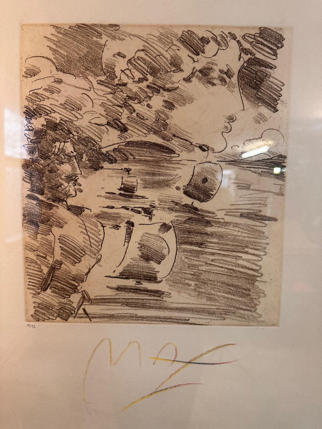 Signed Peter max print