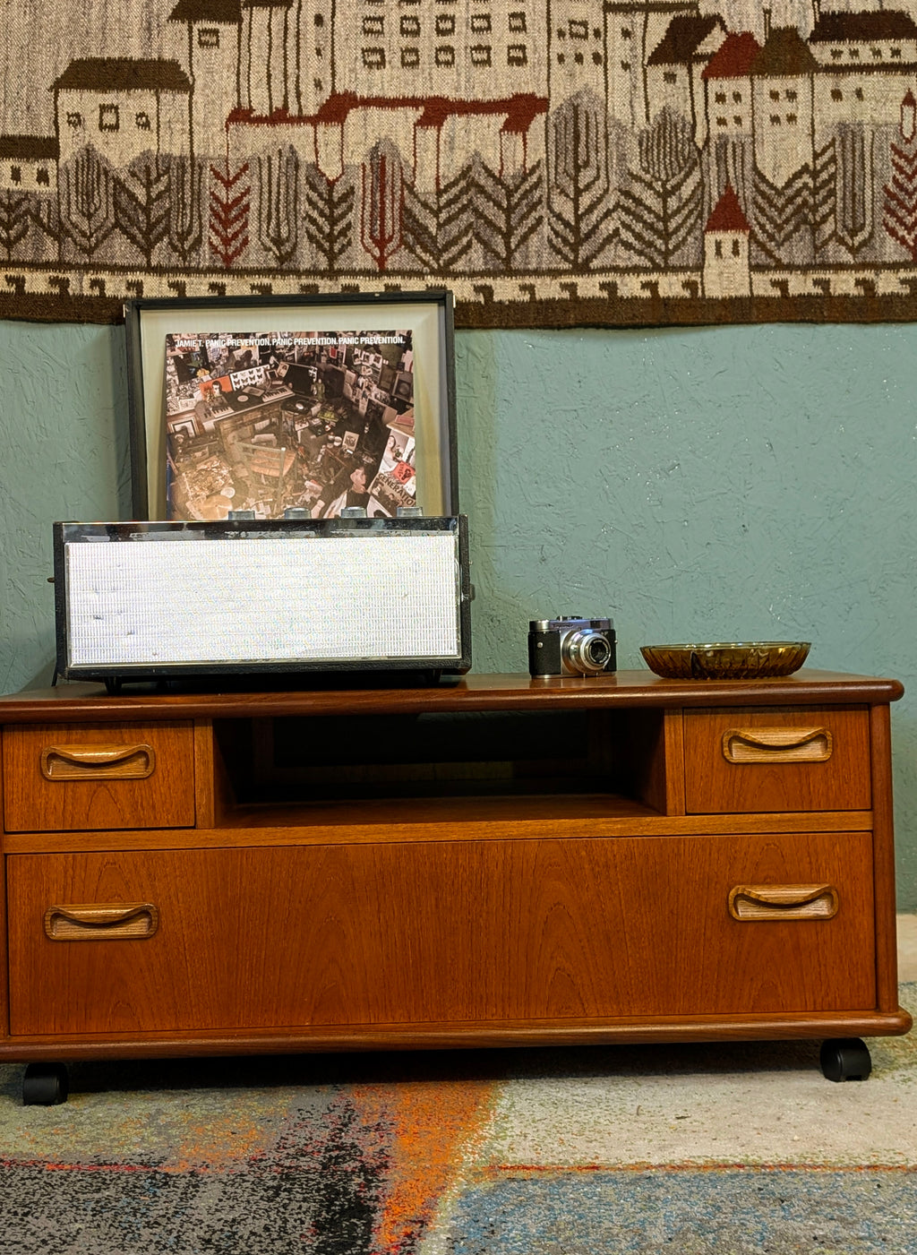 Gplan Tv Cabinet/ Media Unit on castors