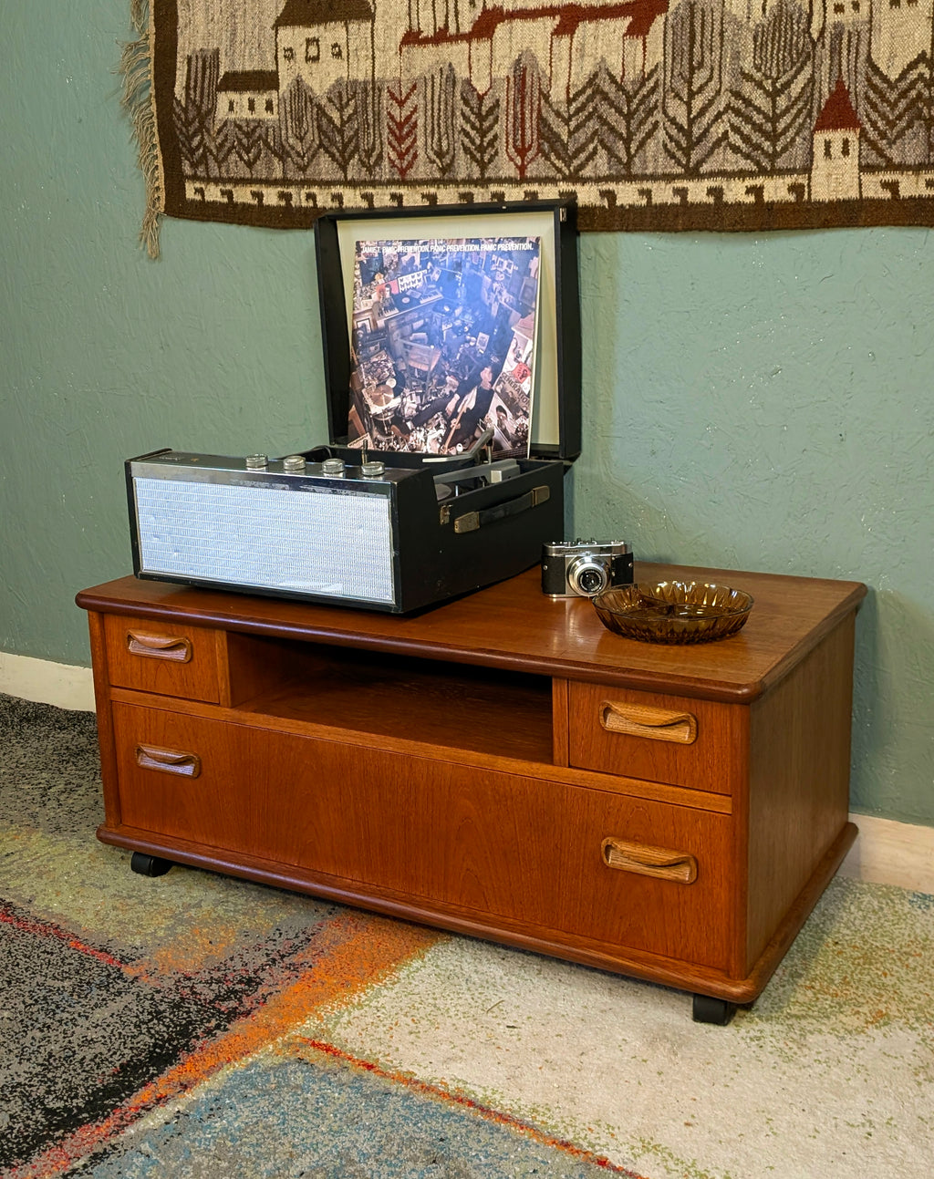 Gplan Tv Cabinet/ Media Unit on castors