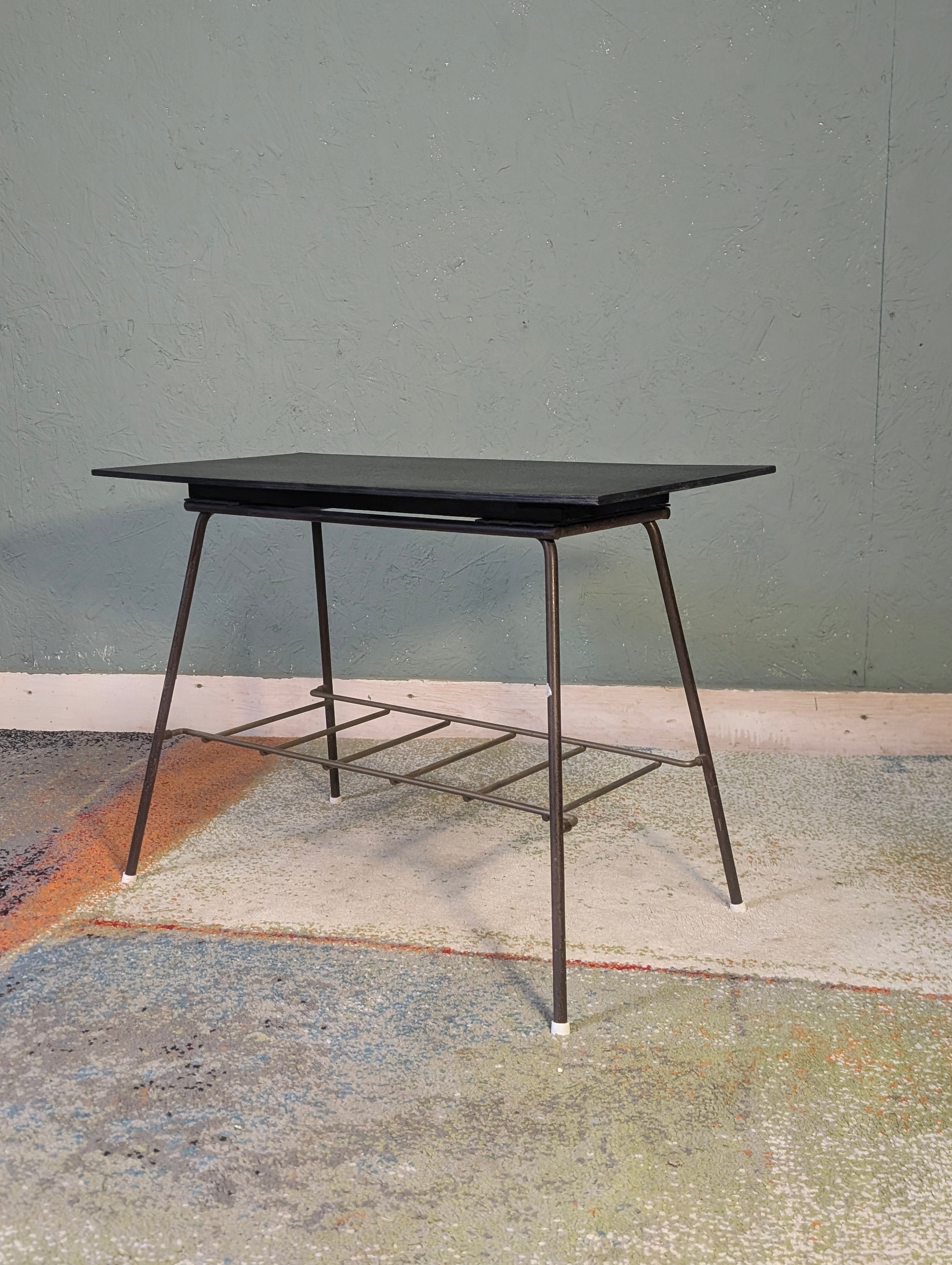 Industrial style small coffee table / plant stand