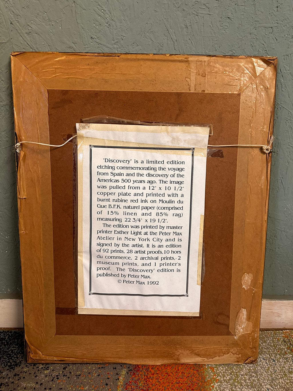 Signed Peter max print