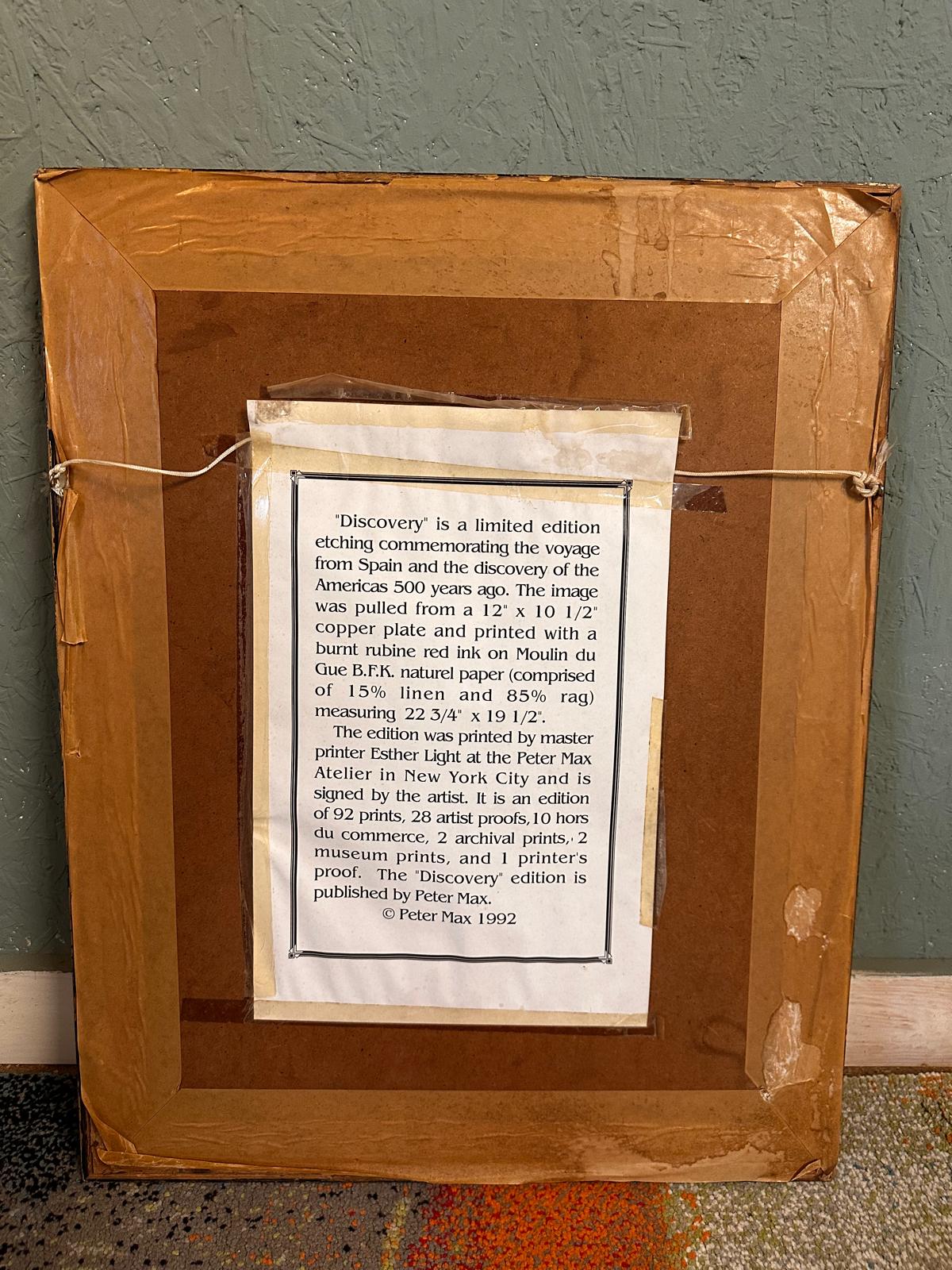 Signed Peter max print