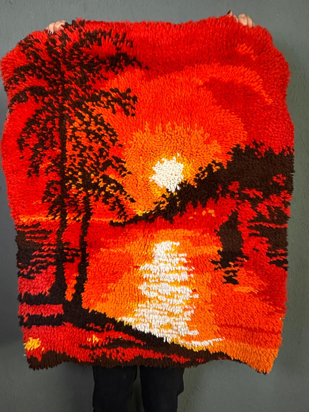 Large mid century tapestry