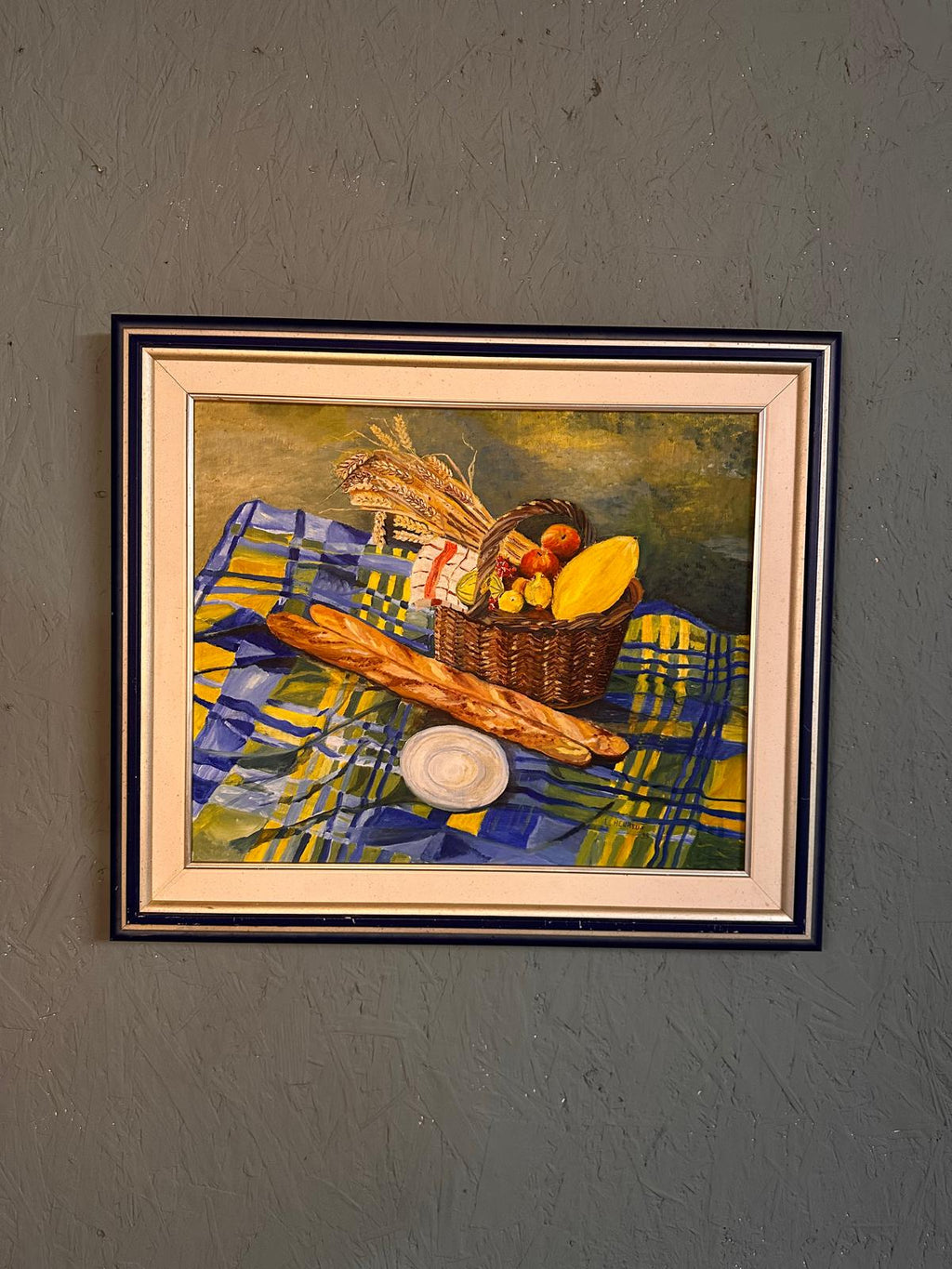 Large still life, picnic scene