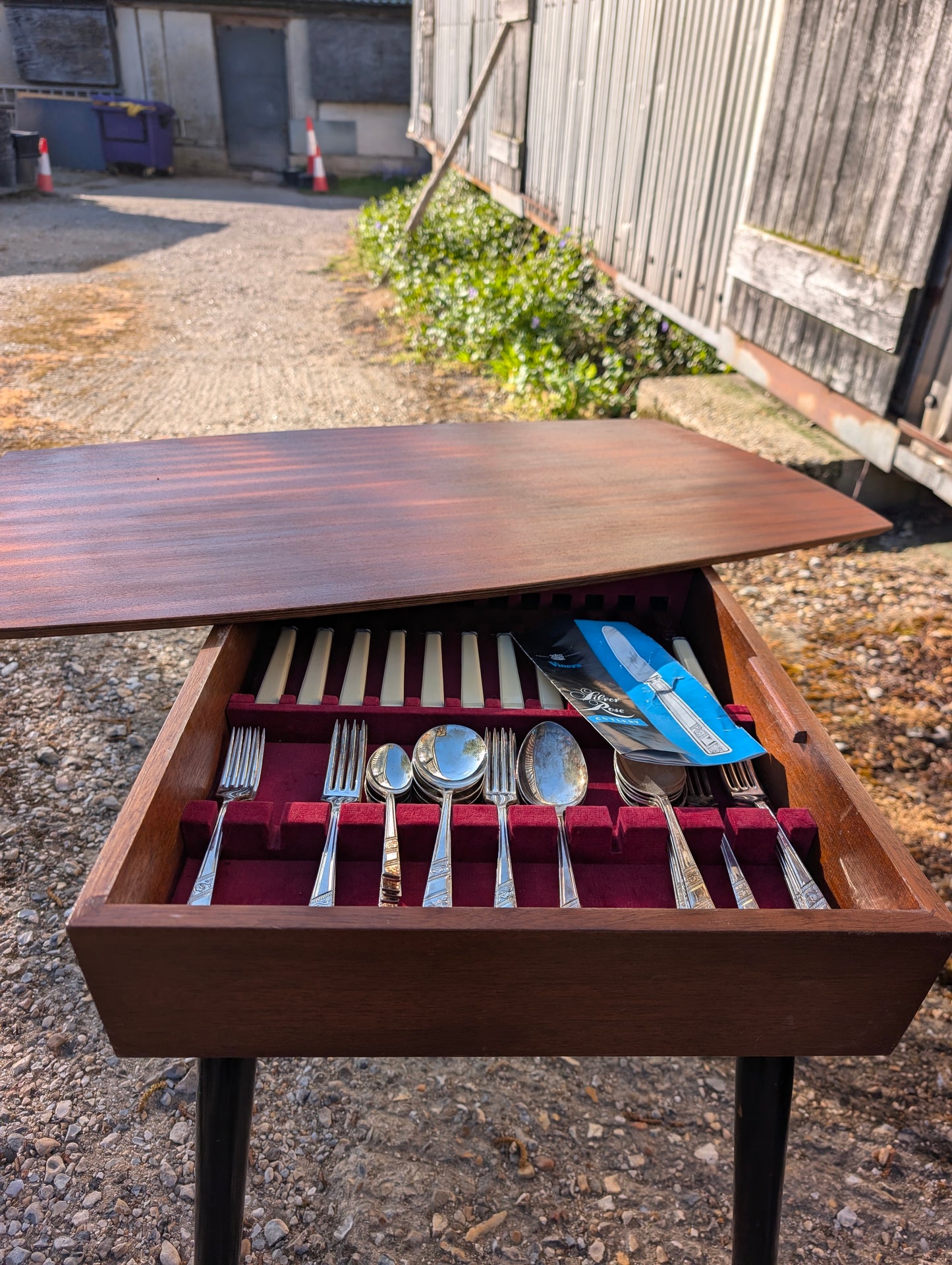 Vintage Mid-Century Cutlery Canteen by Viners