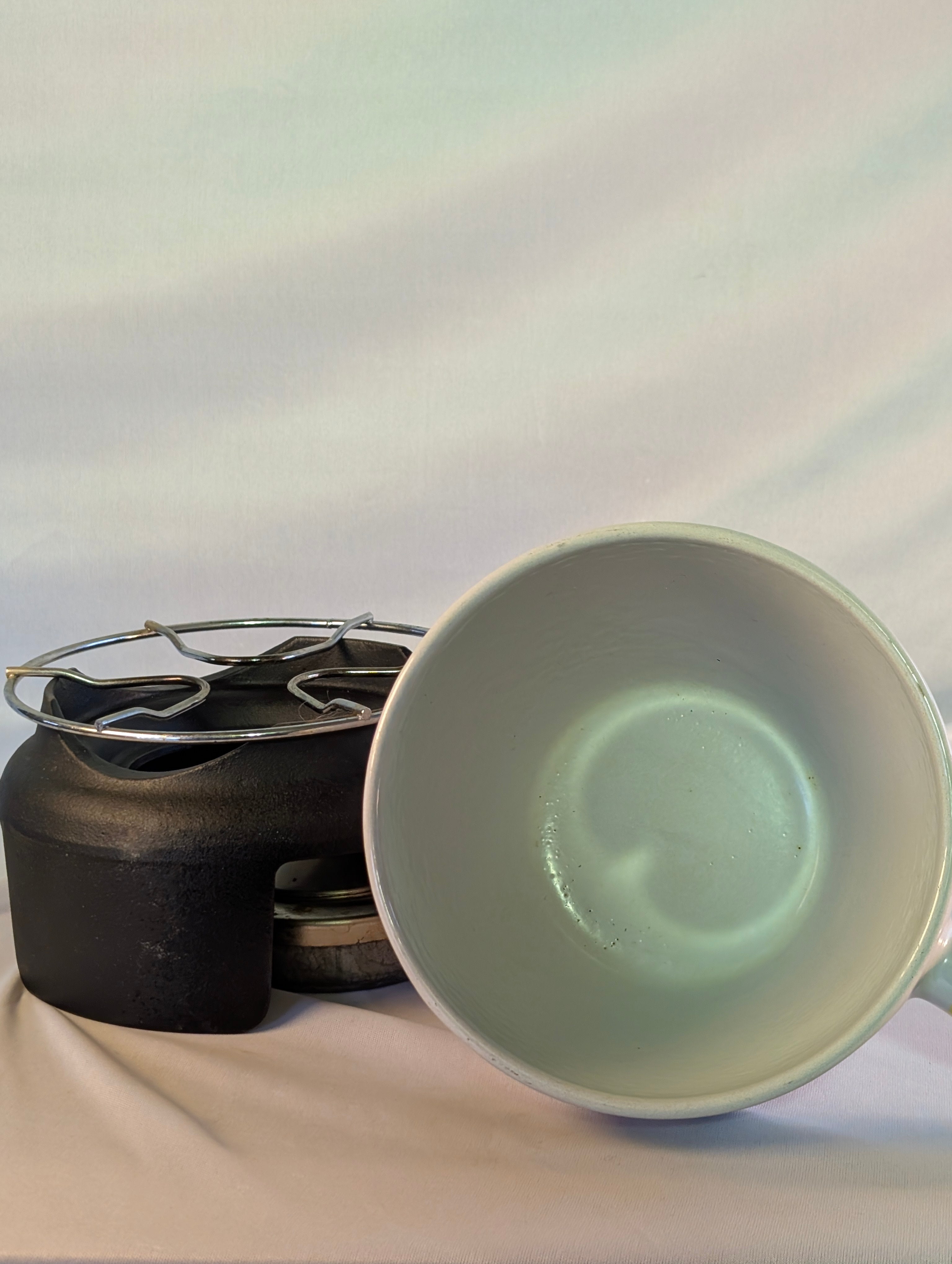 Vintage le crusset fondue set