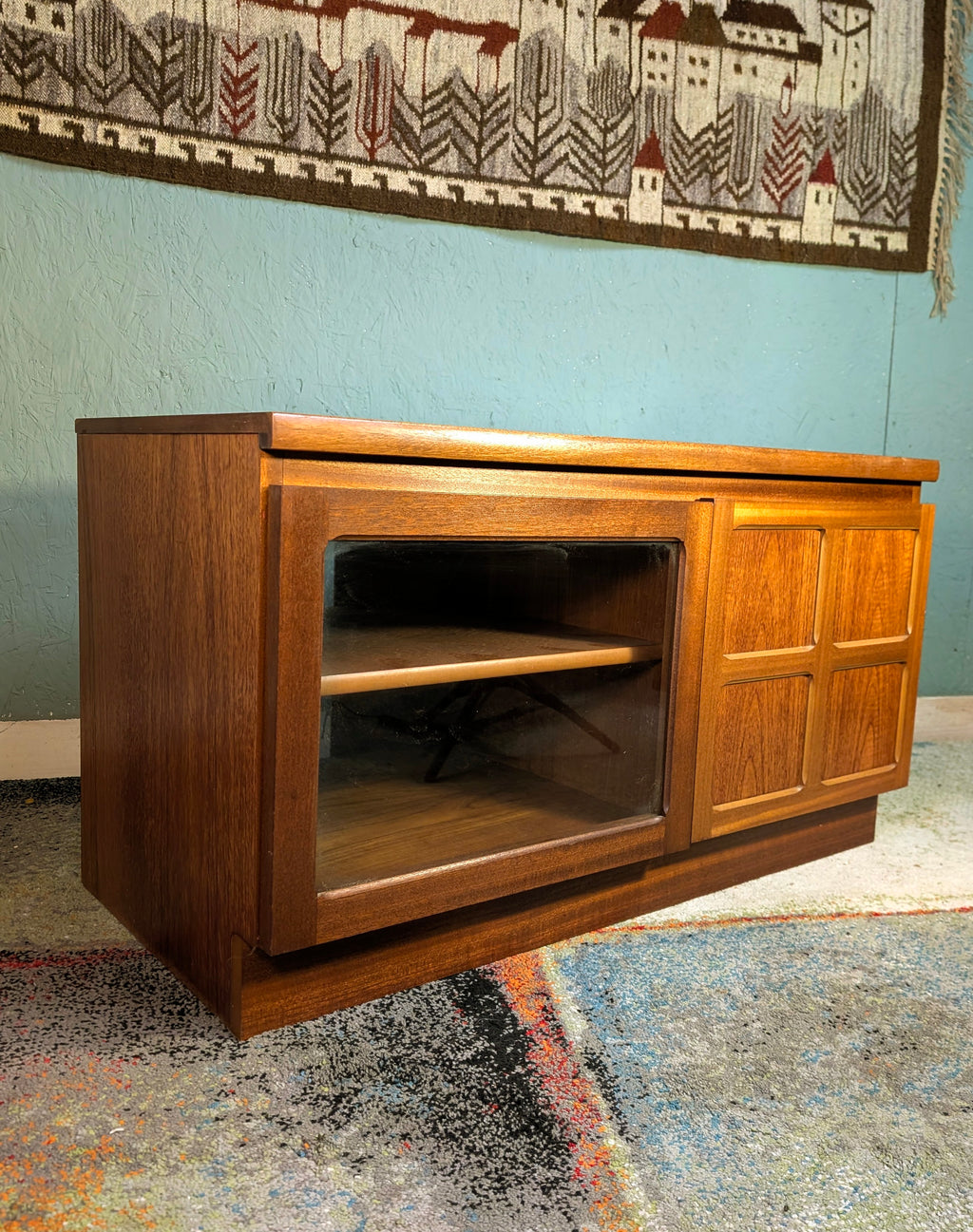 Nathan Tv Cabinet/ Media Unit with Glass Door