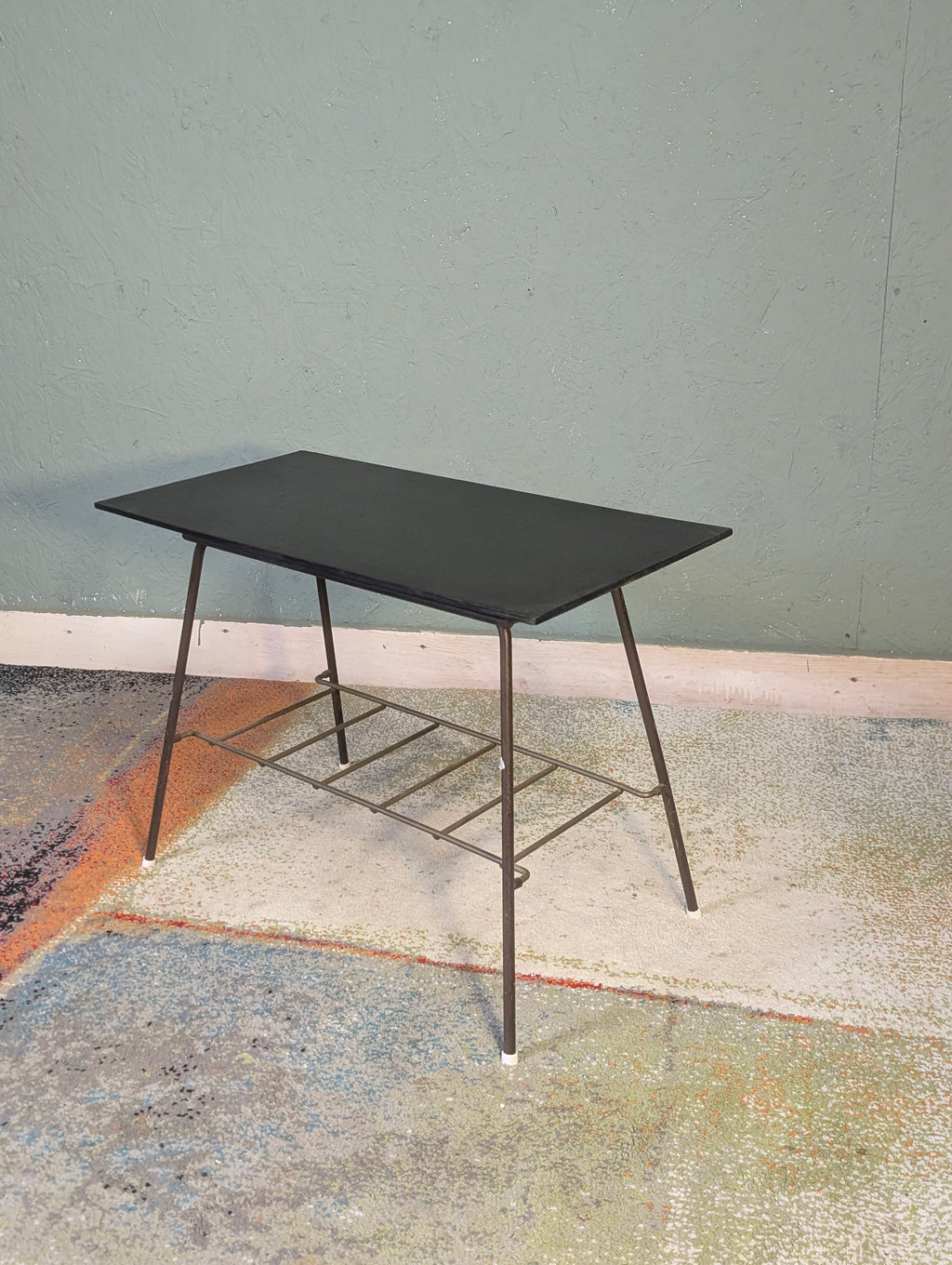 Industrial style small coffee table / plant stand