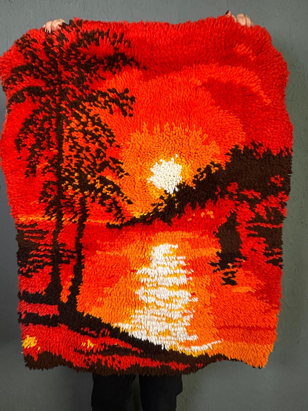 Large mid century tapestry