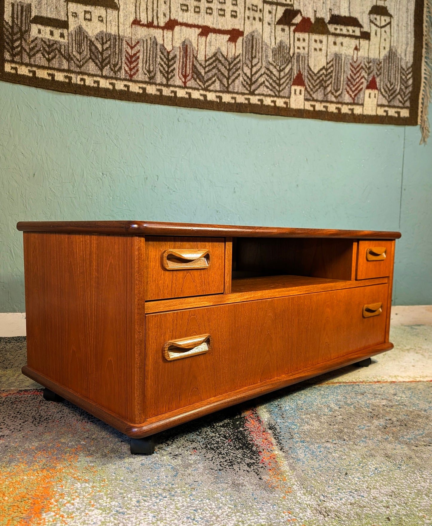 Gplan Tv Cabinet/ Media Unit on castors