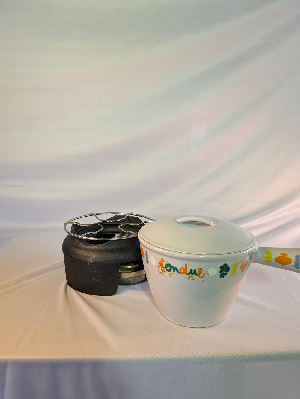 Vintage le crusset fondue set