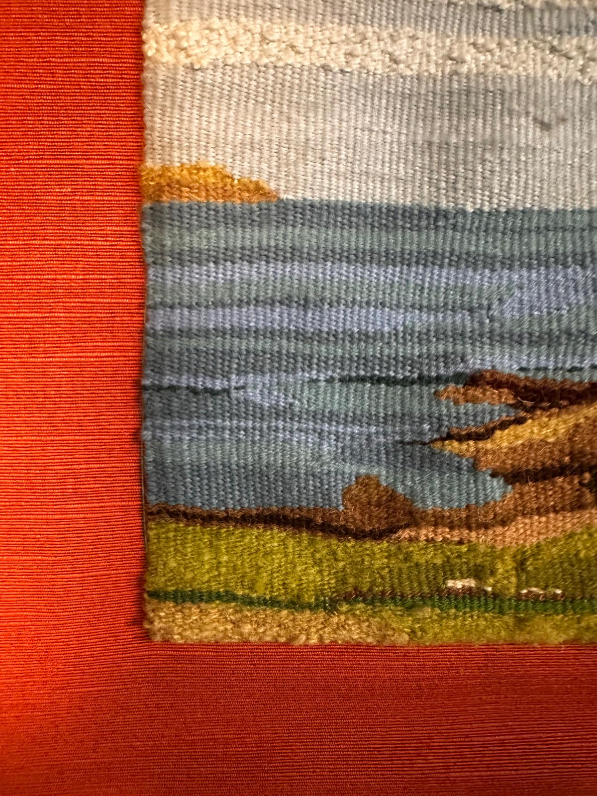 Woven art landscape