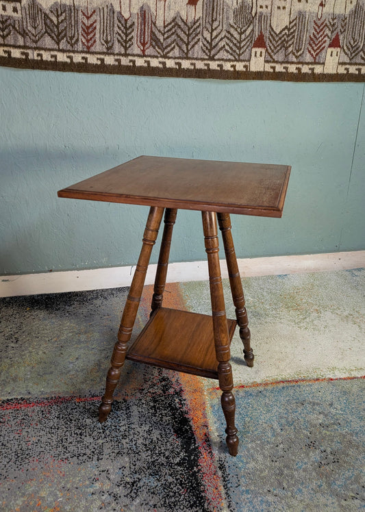 Victorian Mahogany Antique 2 tiered Side Table