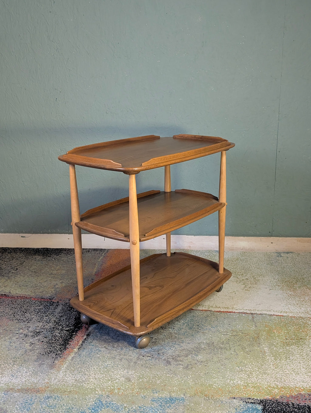 Ercol Elm serving Trolly
