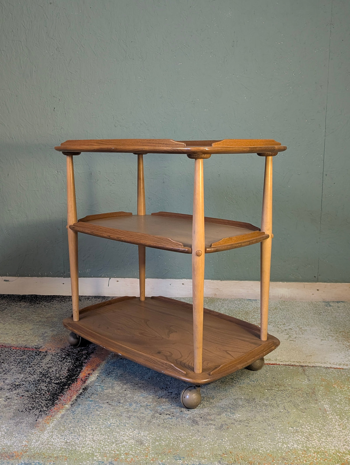 Ercol Elm serving Trolly