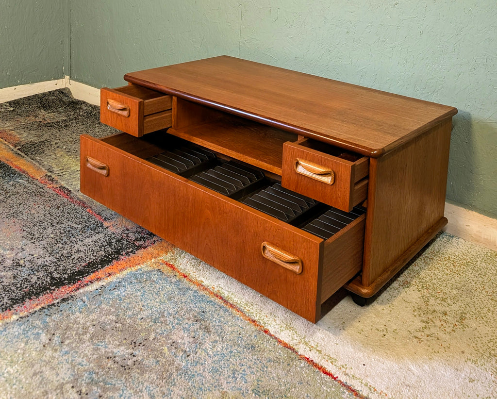 Gplan Tv Cabinet/ Media Unit on castors