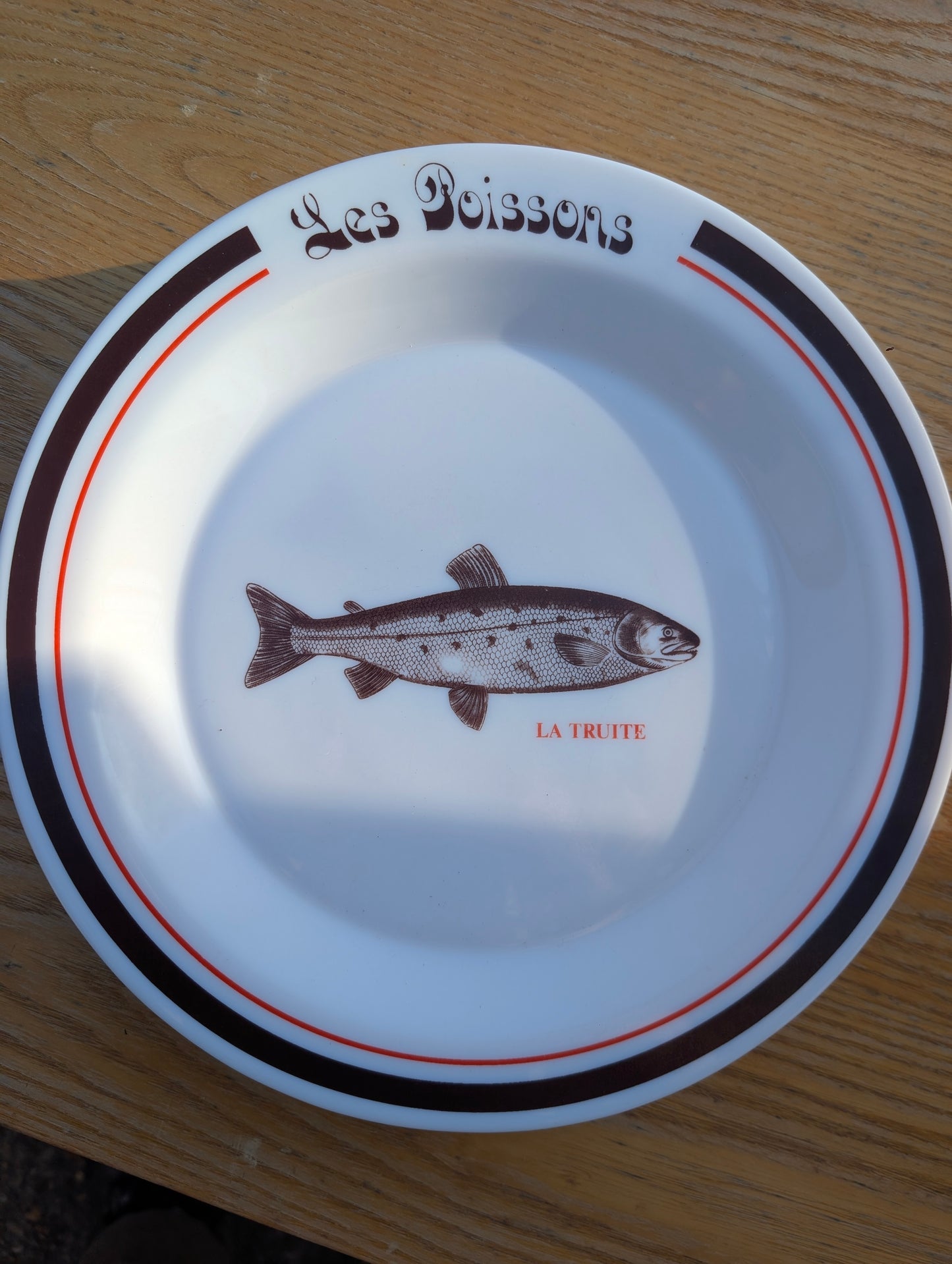 "Les Poissons" dinner plates X5