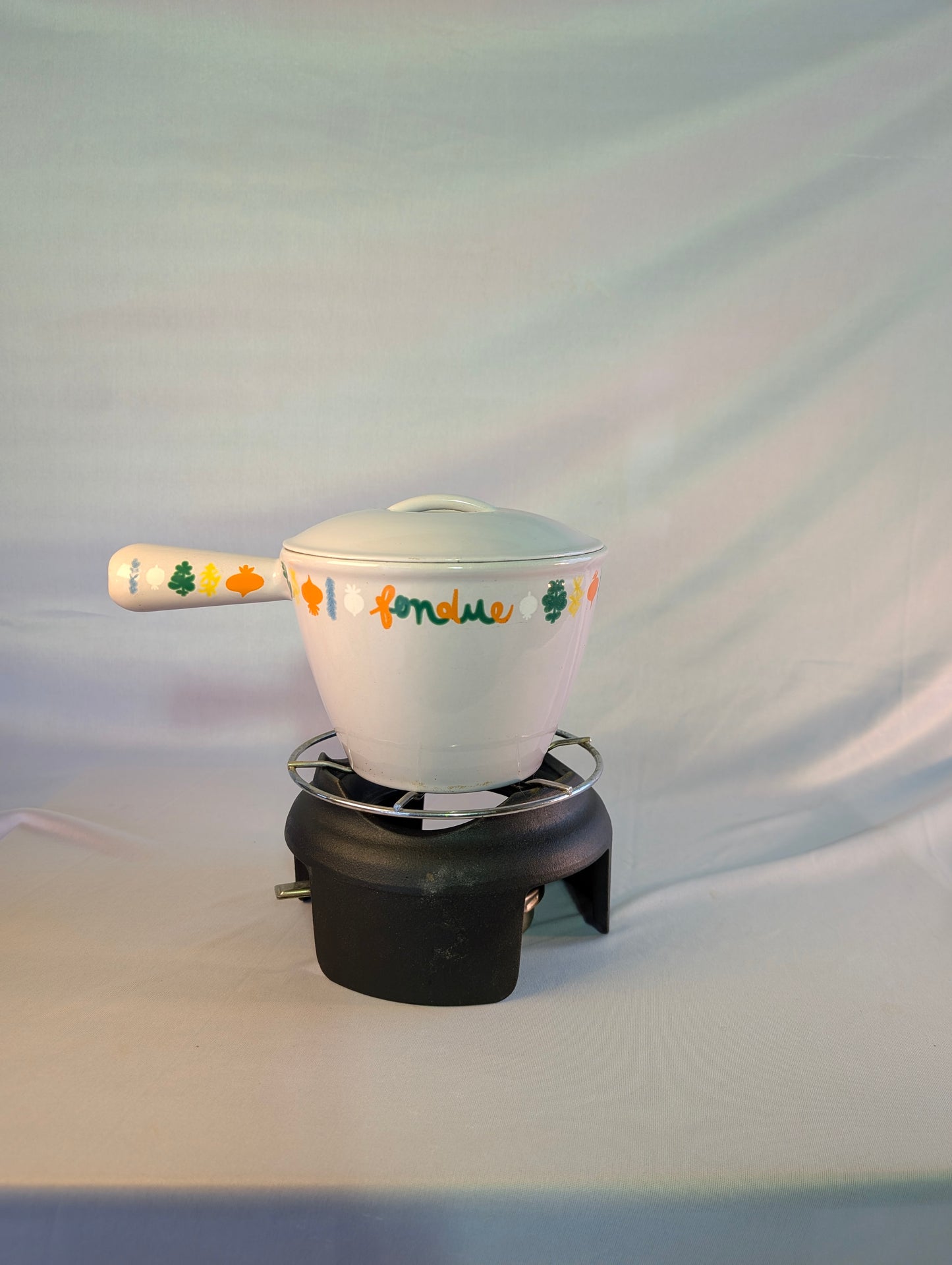 Vintage le crusset fondue set